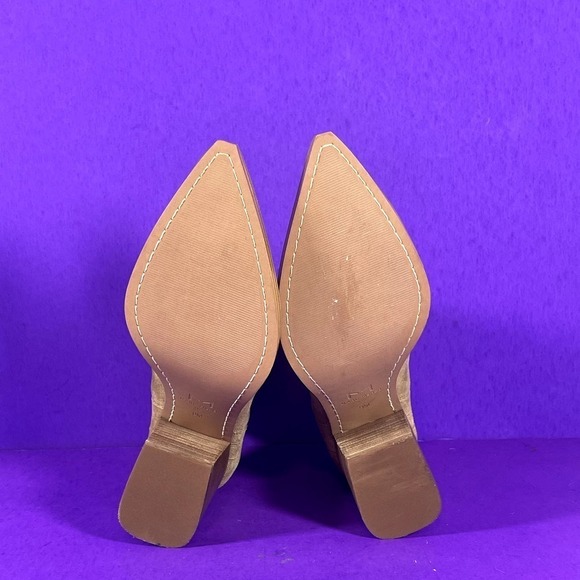 Marc Fisher Women's Brown Suede Pointed Toe Heel Bootie Shoe Size 9-NEW - Picture 7 of 8